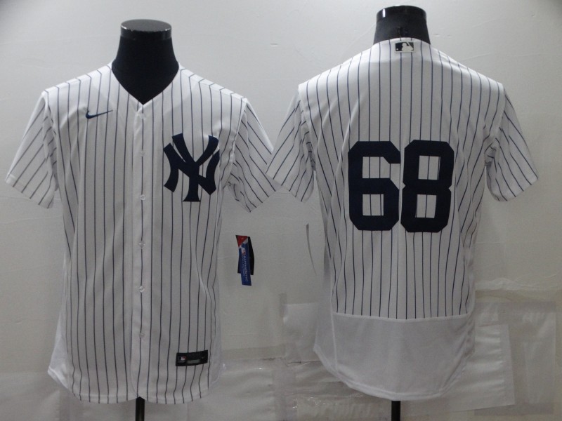 Men's New York Yankees #68 Dellin Betances White Flex Base Stitched Jersey Men's New York Yankees #68 Dellin Betances White Flex Base Stitched Jersey